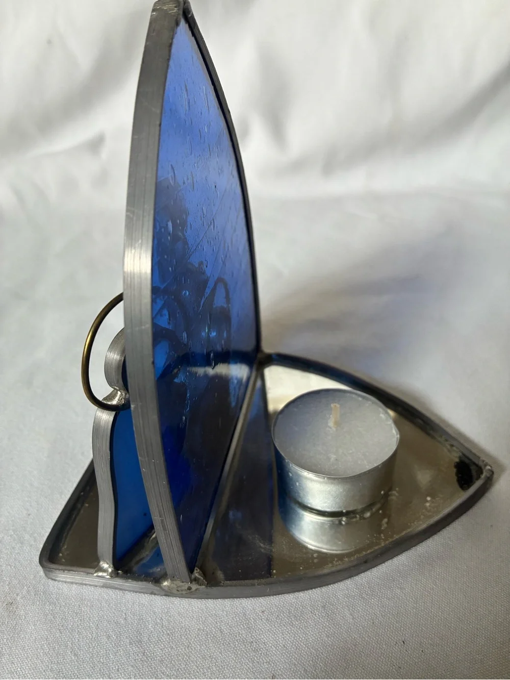 Stained Glass Blue Nativity Scene Home Accent - Unbranded
